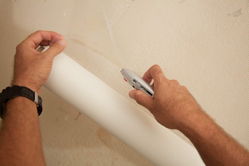 Red Devil 1224 Onetime Fiber Mesh Crack Patch 36" x 75' Wall Repair Fabric, White - Image 2